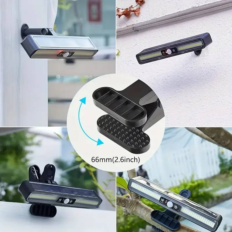2-Pack Portable Solar Fence Lights