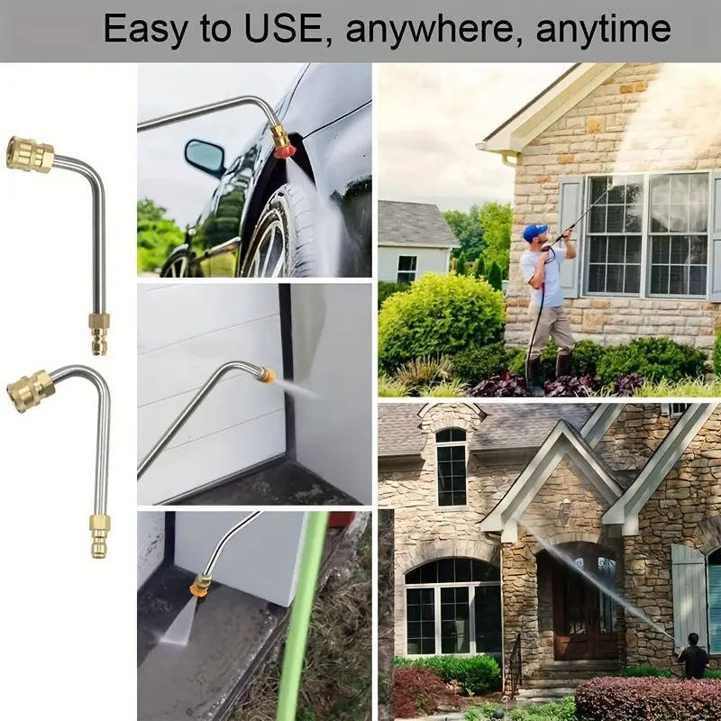 4,000 PSI Telescoping Power Washer Extension Wand for Gutter, Roof Drainage & Wall Cleaning