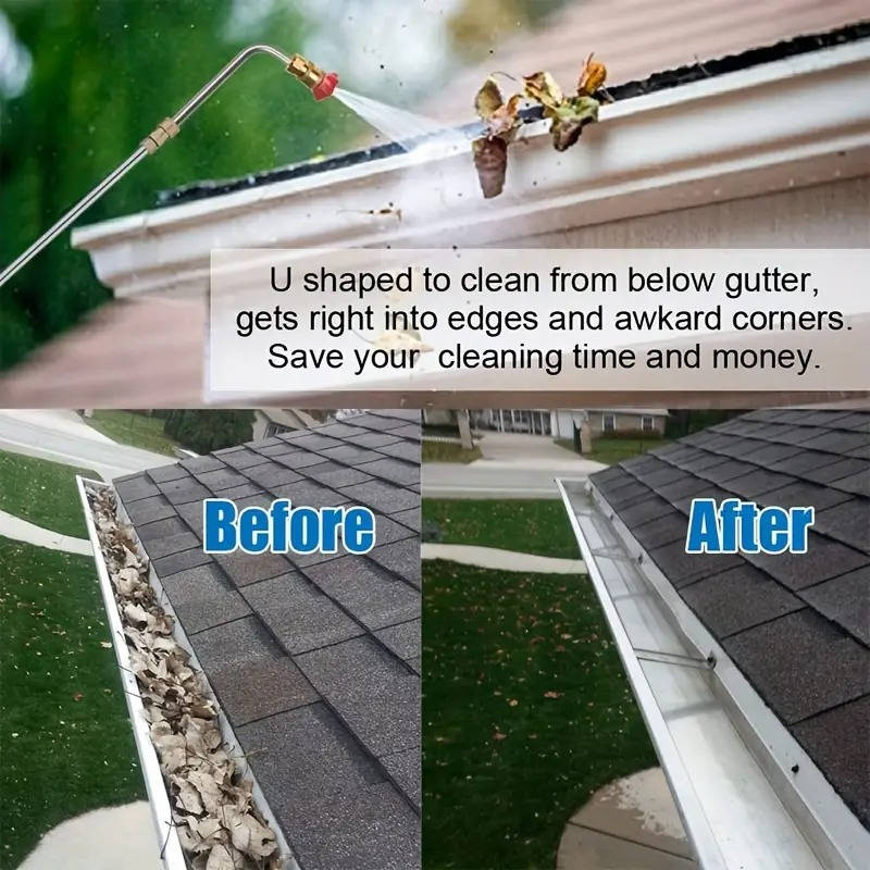 4,000 PSI Telescoping Power Washer Extension Wand for Gutter, Roof Drainage & Wall Cleaning