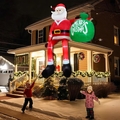 Giant 8-Foot LED Climbing Santa Inflatable – Premium Outdoor Christmas Decor