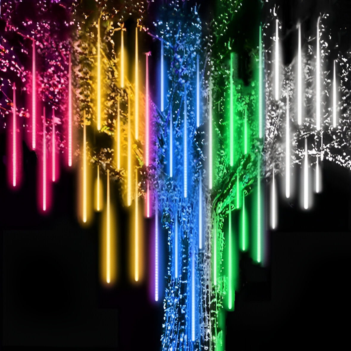 Snowfall Garland Lights – 8-Count Set for a Magical Winter Glow