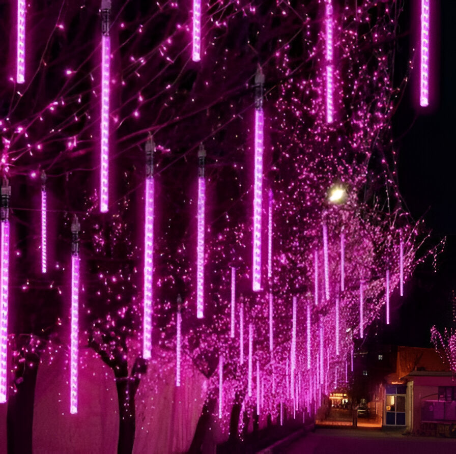 Snowfall Garland Lights – 8-Count Set for a Magical Winter Glow