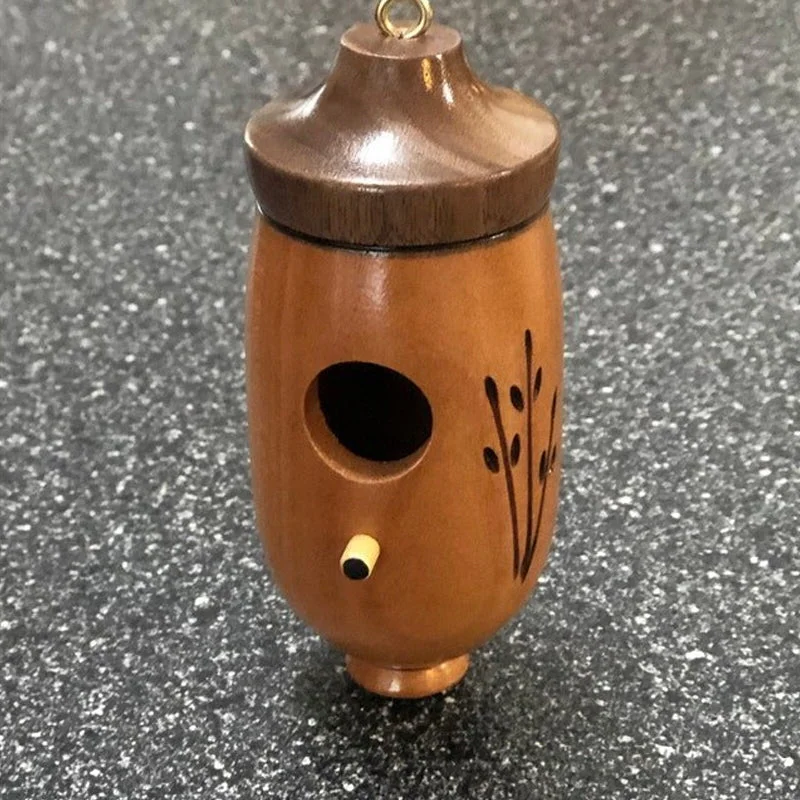 Handcrafted Wooden Hummingbird House - A Charming Gift for Nature Lovers