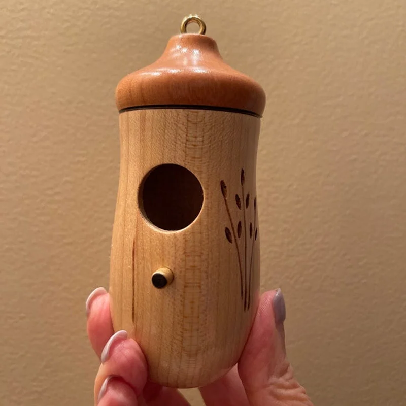 Handcrafted Wooden Hummingbird House - A Charming Gift for Nature Lovers