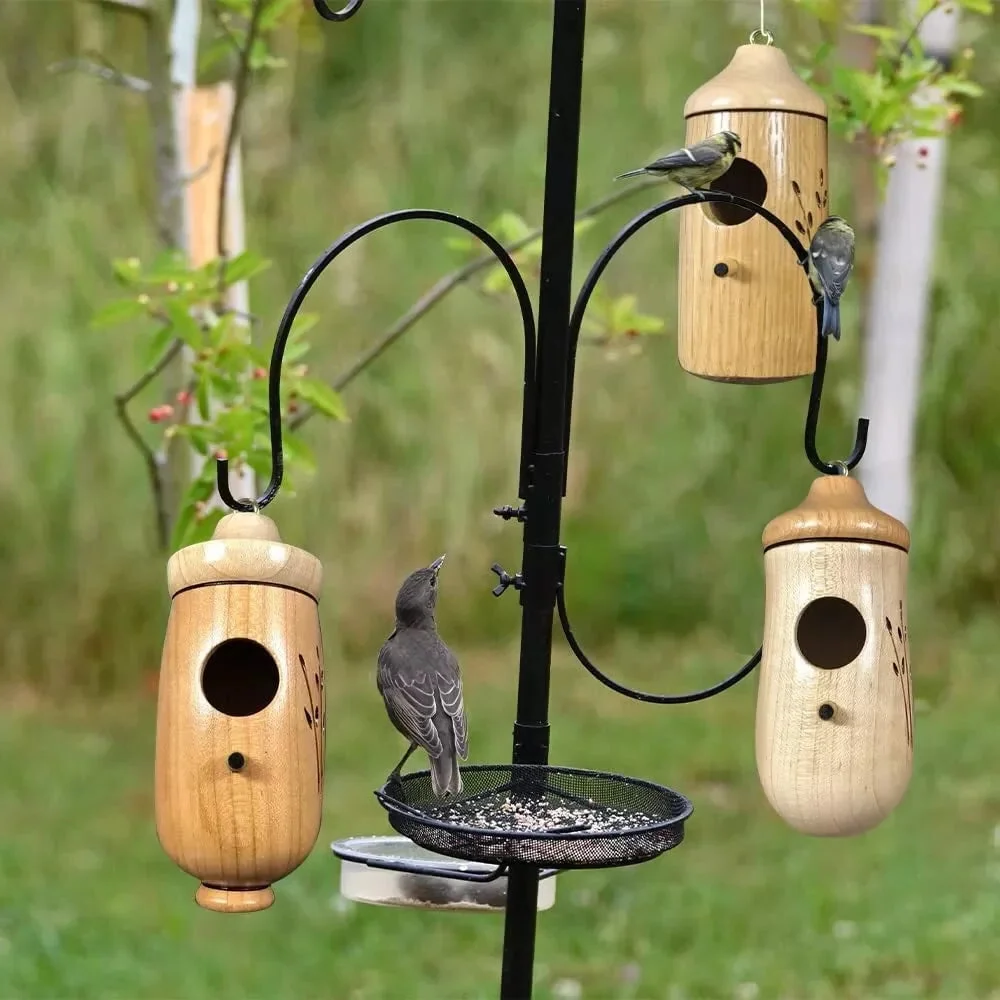 Handcrafted Wooden Hummingbird House - A Charming Gift for Nature Lovers