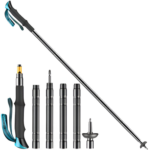 All-in-One Tactical Trekking Pole with Built-In Tools — Rugged, Versatile Survival Hiking Stick for Camping & Outdoor Adventures