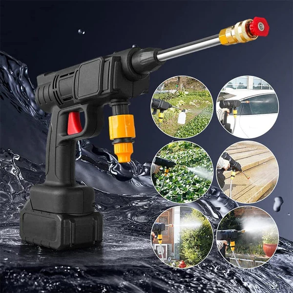Cordless High-Pressure Water Spray Gun Kit – Portable Power for Cleaning