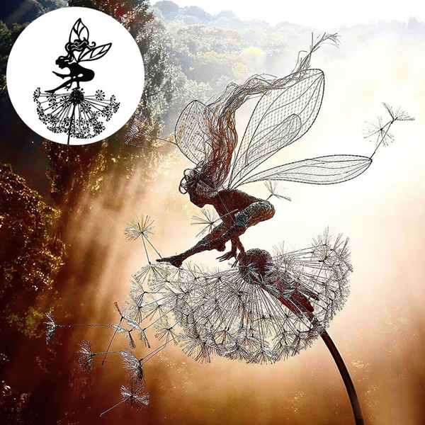 Enchanting Fairy Steel Garden Sculptures