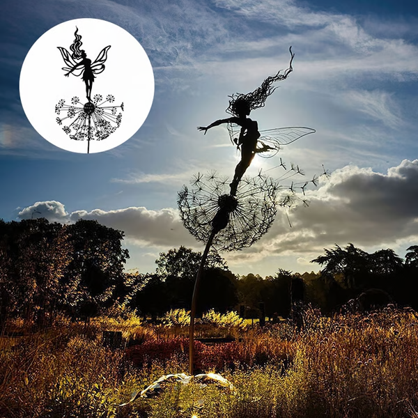 Enchanting Fairy Steel Garden Sculptures