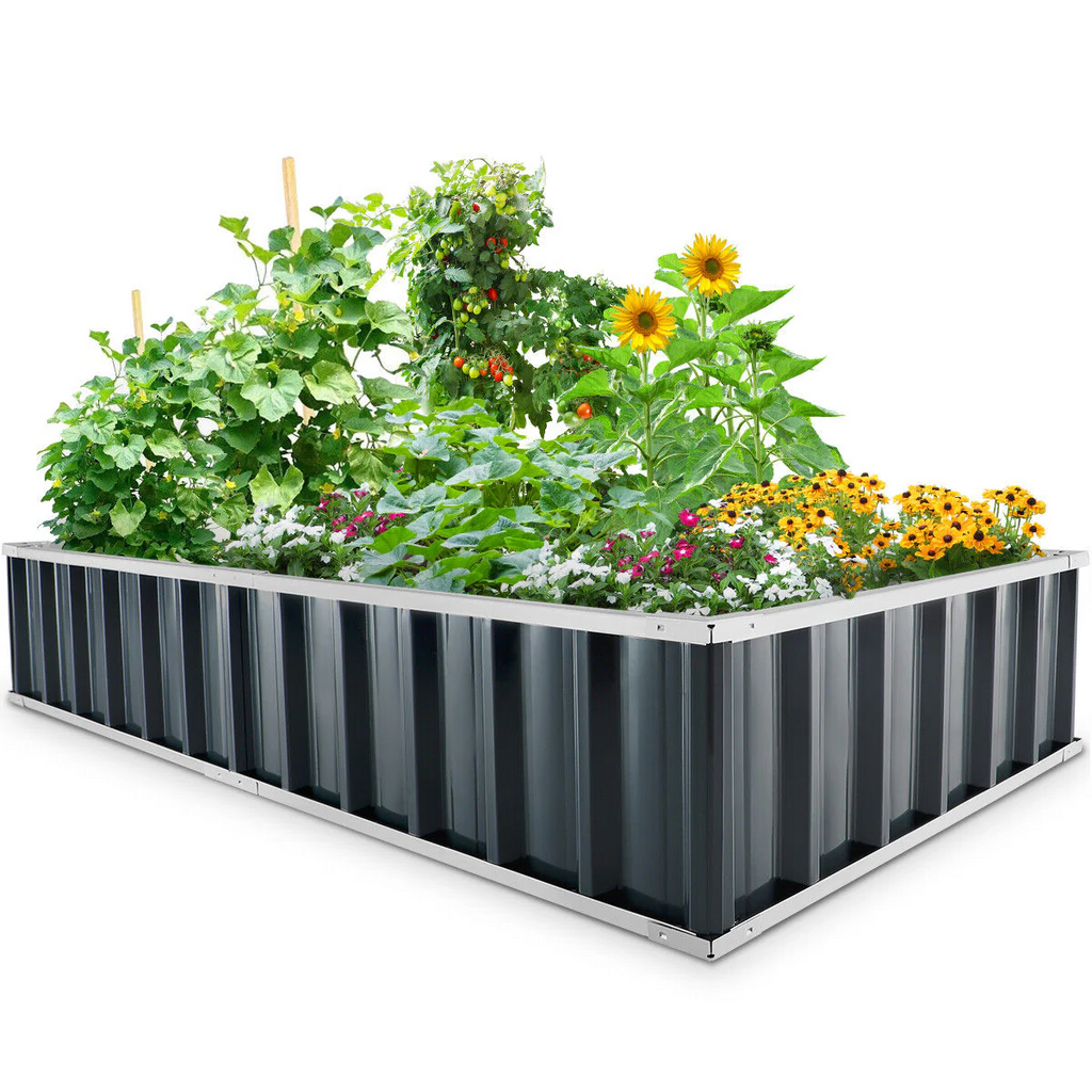 Outdoor Raised Garden Bed for Flowers and Vegetables
