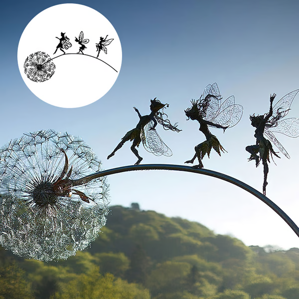 Enchanting Fairy Steel Garden Sculptures