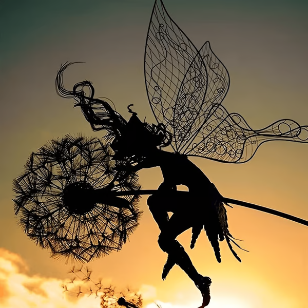 Enchanting Fairy Steel Garden Sculptures