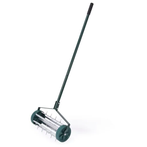 Heavy-Duty Manual Lawn Spike Aerator for Deep Soil Aeration and Healthier Turf