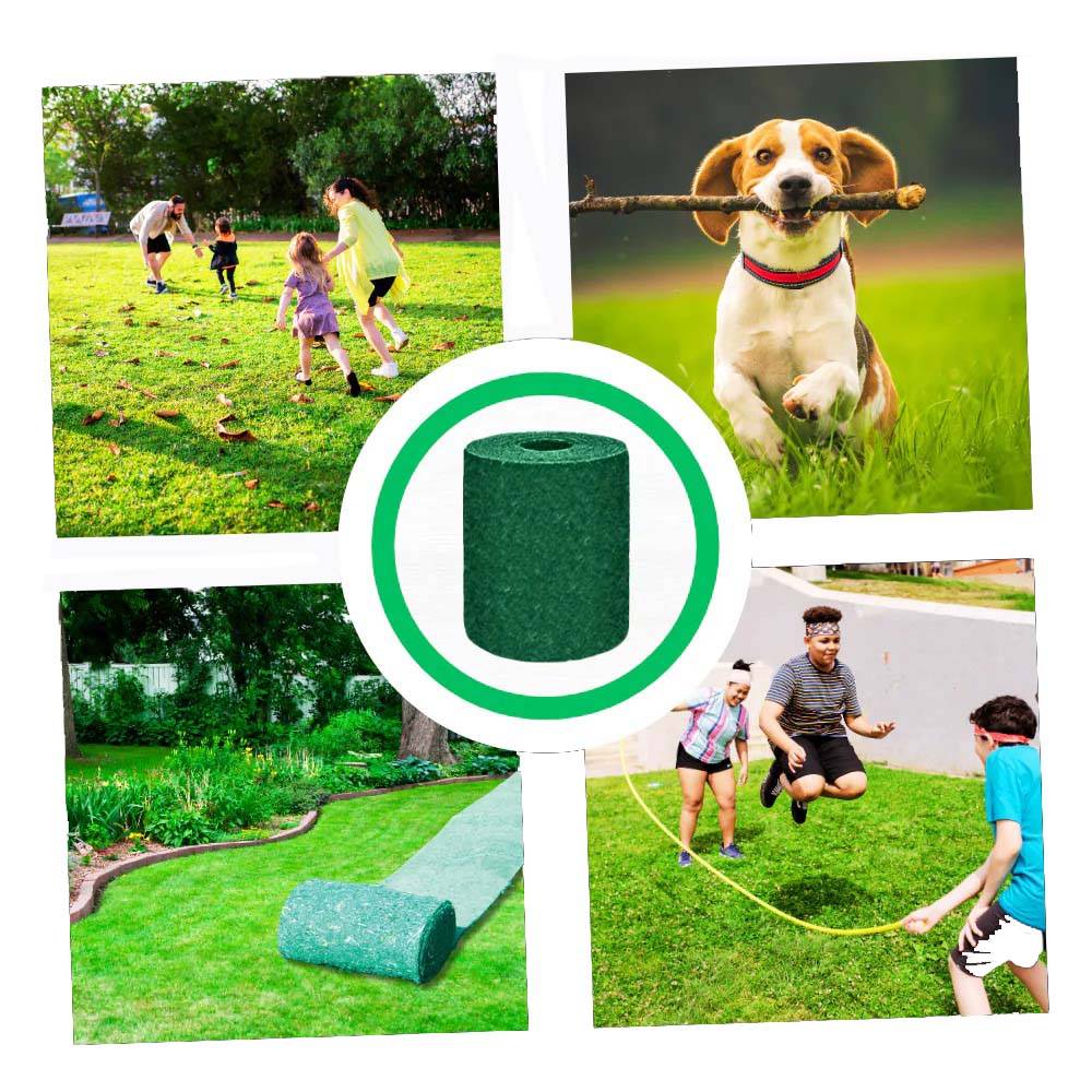 Fast-Acting Green Grass Seed Mat for Quick Lawn Repair
