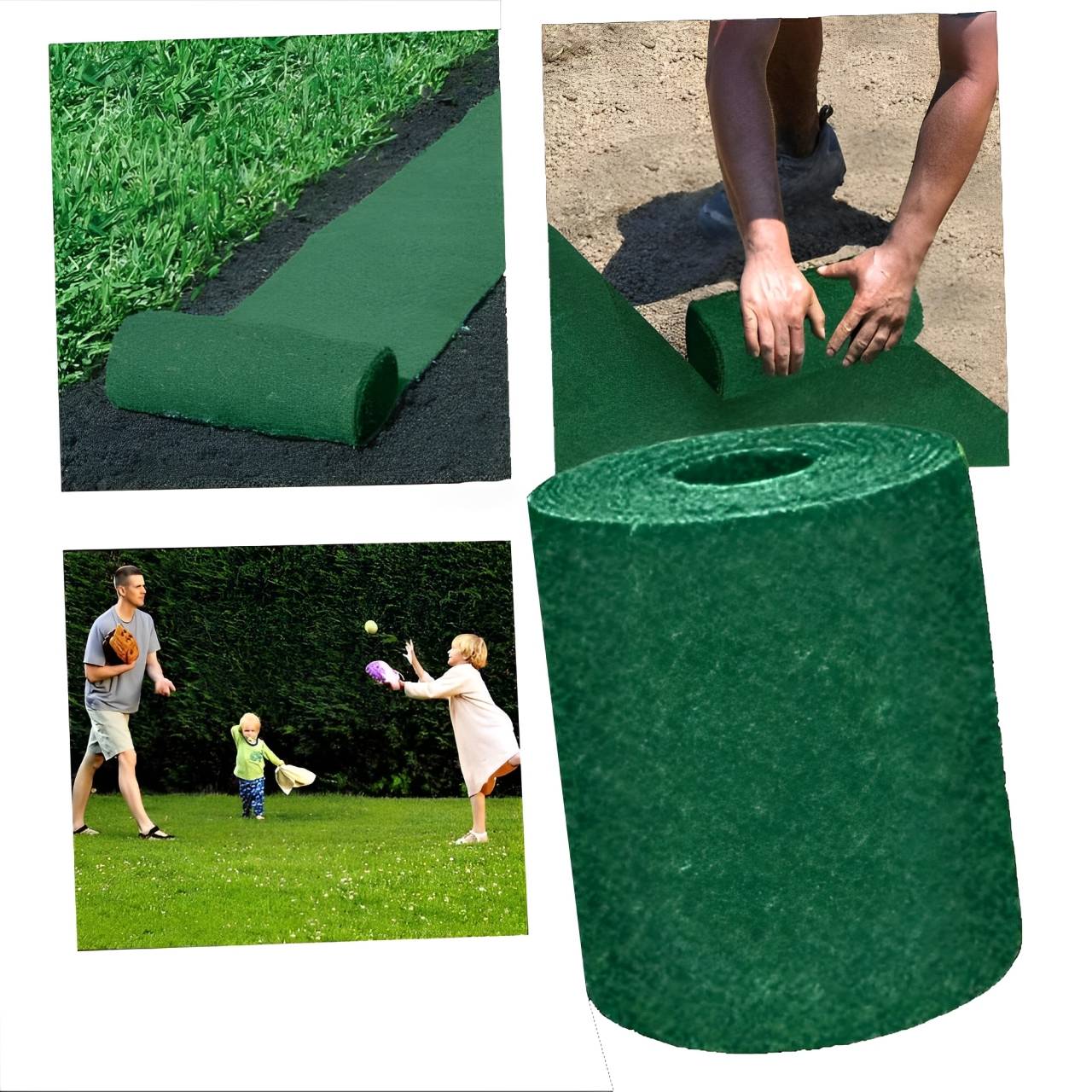 Fast-Acting Green Grass Seed Mat for Quick Lawn Repair