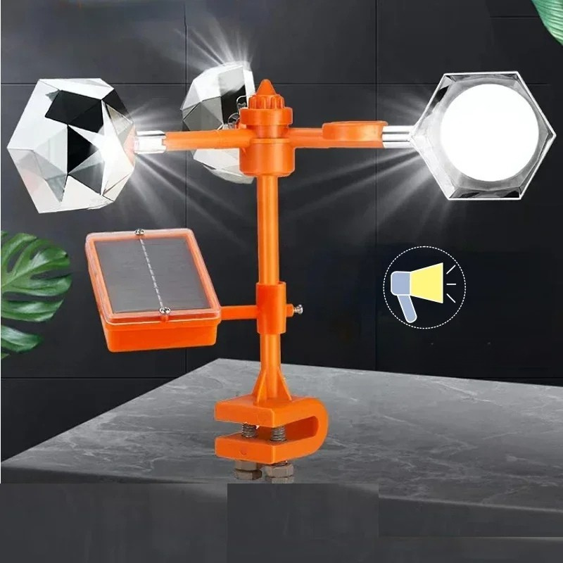 360-Degree Reflective Solar-Powered Bird Deterrent