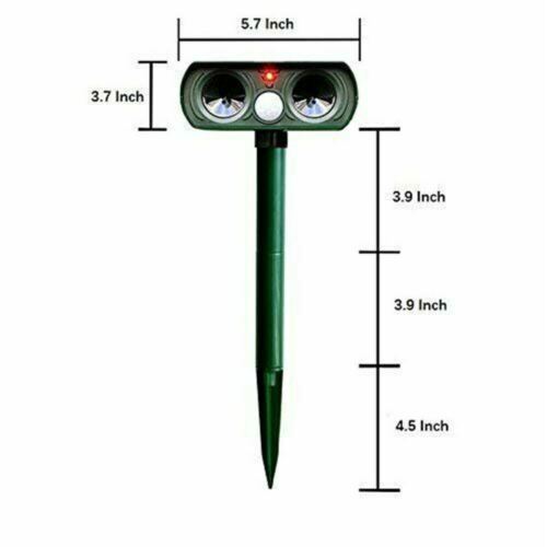 Solar-Powered Infrared Animal Pest Repeller – 1 Unit