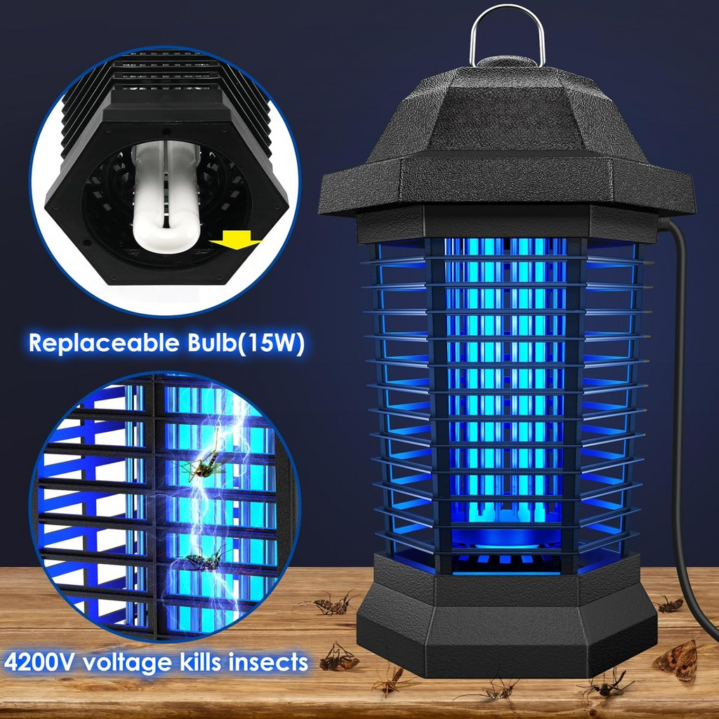 Electric Bug Zapper Light – Powerful Outdoor Mosquito & Insect Killer