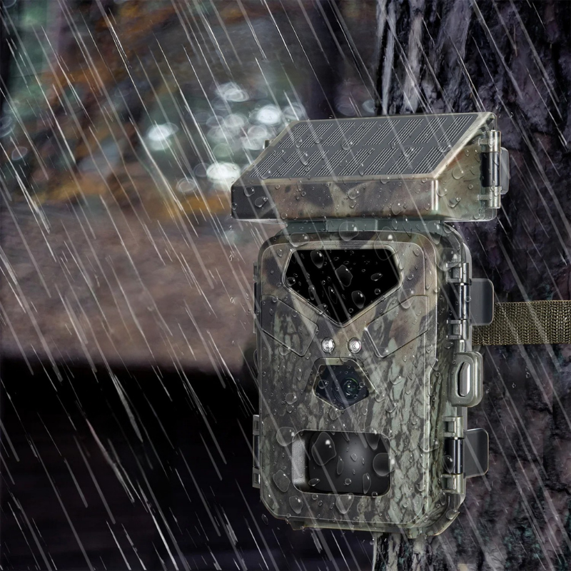 Slim Solar-Powered Trail Camera for Easy Setup and Long-Lasting Wildlife Monitoring