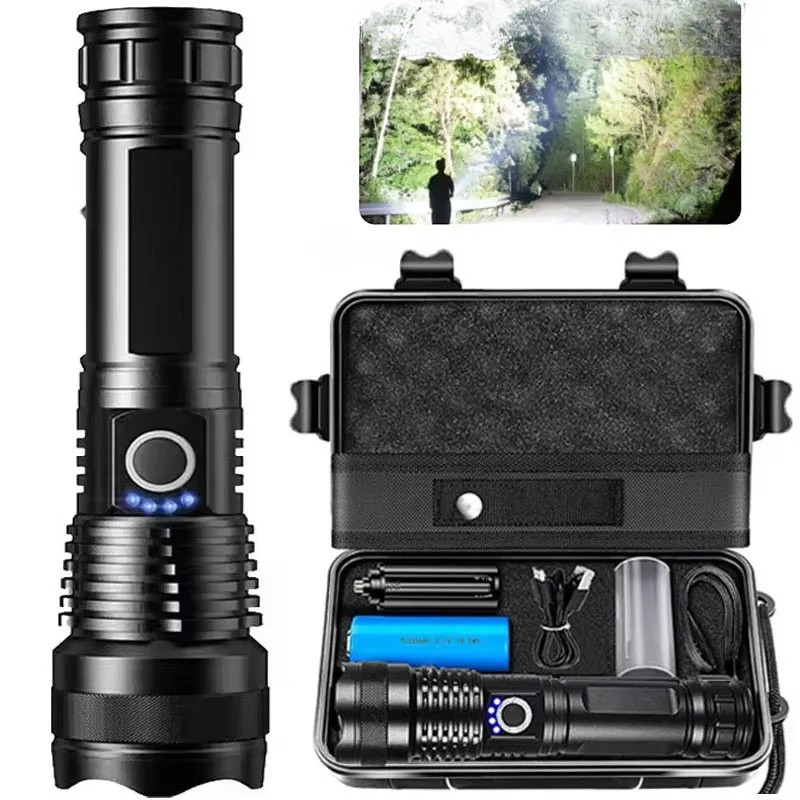 Ultra-Bright High-Lumen Rechargeable Flashlight
