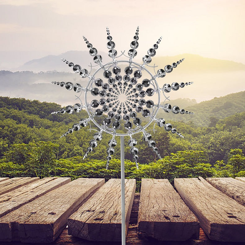 New Anti-Rust Magical Metal Windmill and Kinetic Wind Spinners