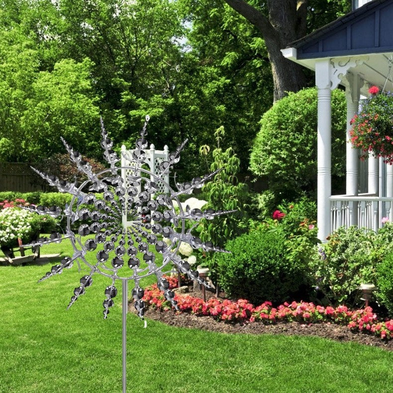 New Anti-Rust Magical Metal Windmill and Kinetic Wind Spinners